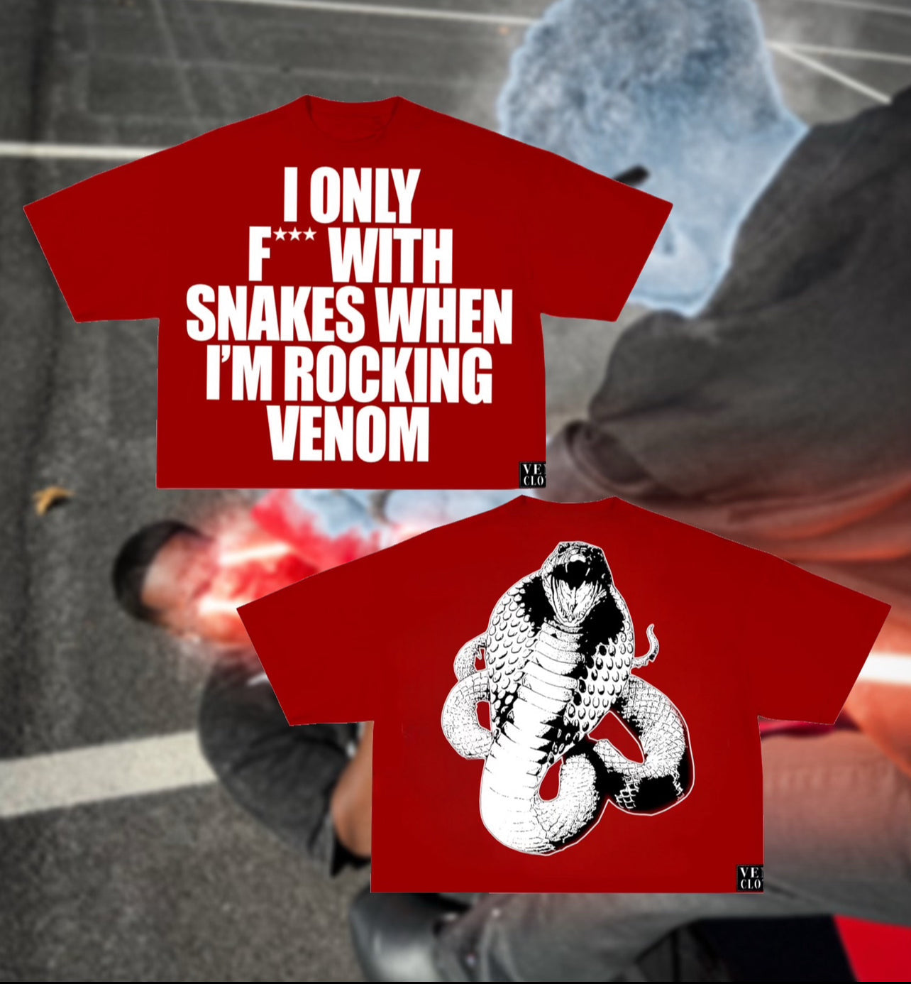 ALL NEW VENOM GRAPHIC TEE (RED)