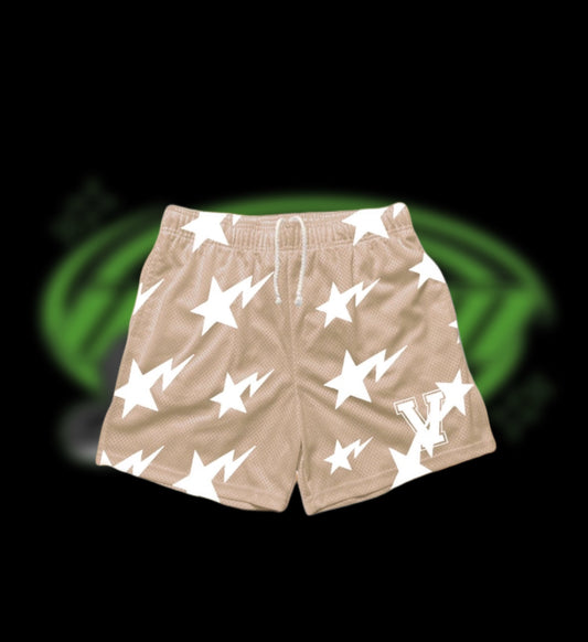 Nude Venom Star Shorts