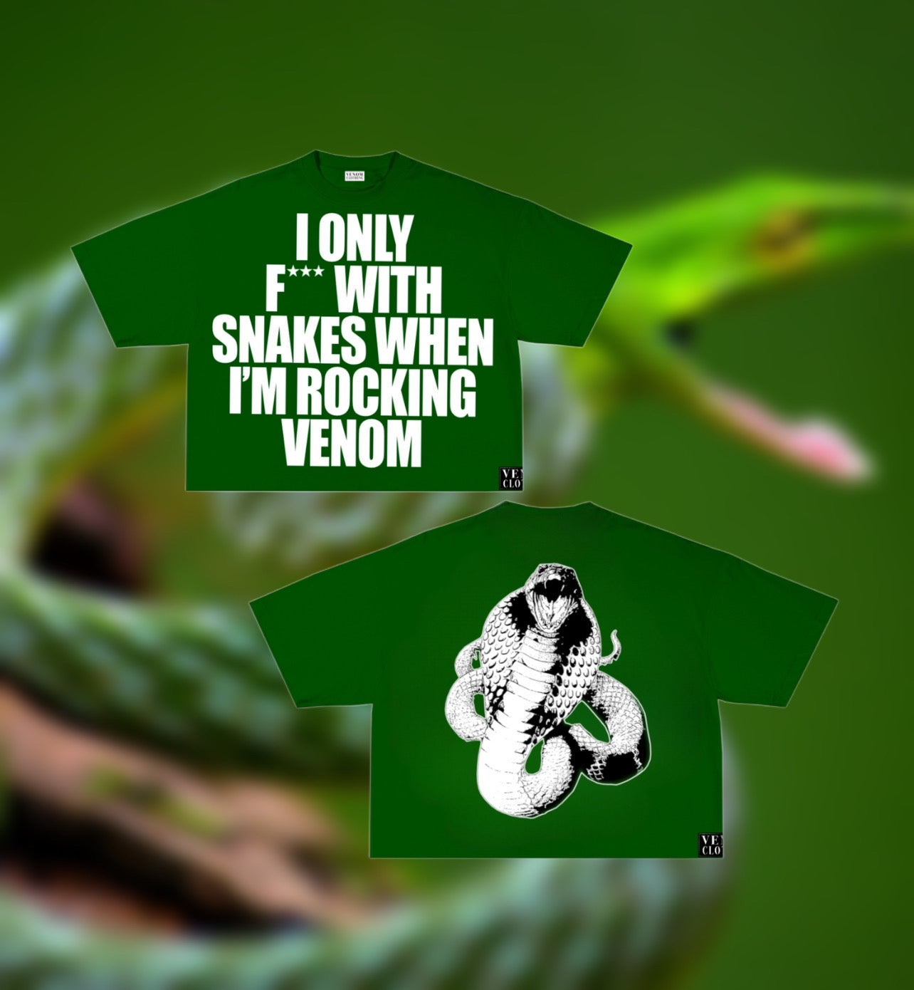 VENOM GRAPHIC TEE (GREEN)