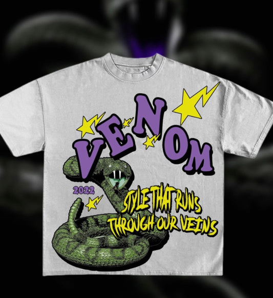 White Venom Graphic Tee